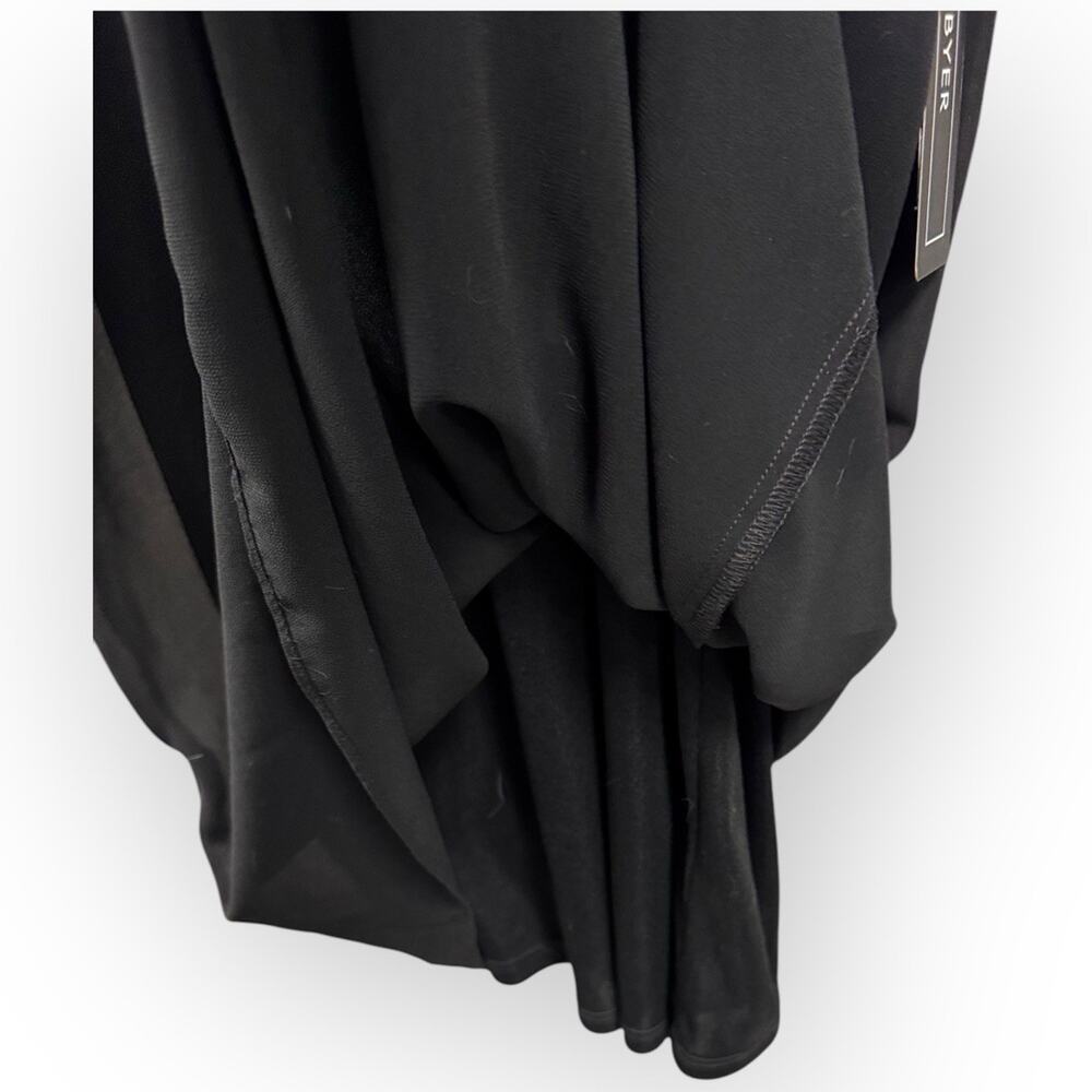 BCX Juniors Mock-Neck Cutout Shift Dress Black Size Small (NWT) - P88 - Picture 5 of 10